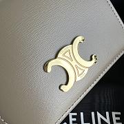 CELINE | Small Wallet Triomphe In Gray - 4