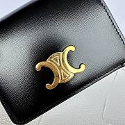 CELINE | Small Wallet Triomphe In Black - 3