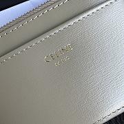 CELINE | COMPACT WALLET WITH COIN TRIOMPHE in Shiny calfskin Gray - 4