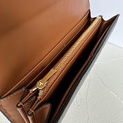 CELINE | Large Triomphe wallet in shiny calf leather  - 3