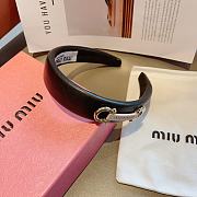 MIUMIU | handmade sheepskin headband black - 2