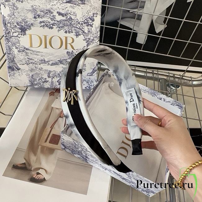 DIOR | ink-splashed headband logo - 1