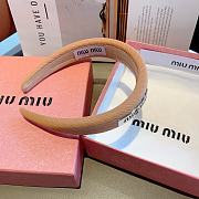 MIUMIU | twill leather custom headband  - 2