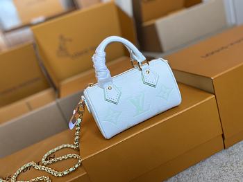 LOUIS VUITTON | Nano Speedy Monogram Empreinte Summer Stardust Blue