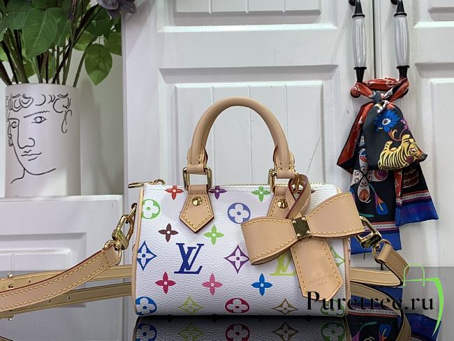 Louis Vuitton x Murakami | Nano Speedy Monogram White - 1