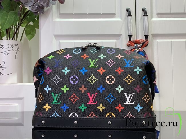 Louis Vuitton x Murakami | Pochette Cosmétique Monogram Denim Black - 1