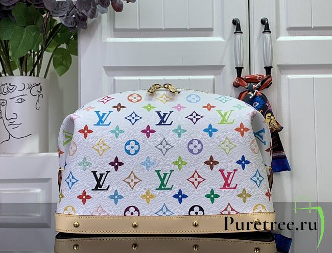 Louis Vuitton x Murakami | Pochette Cosmétique Monogram Denim White - 1