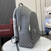 GUCCI | Ophidia medium backpack Silver-tone accessories gray - 3