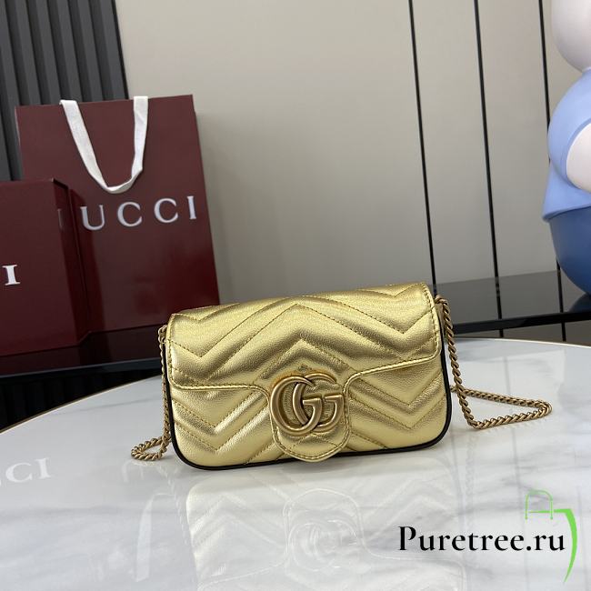 GUCCI | GG Marmont mini shoulder bag gold - 1