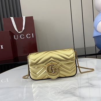 GUCCI | GG Marmont mini shoulder bag gold