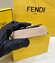 FENDI | Nano Baguette Super mini bag card Sheepskin beige - 2