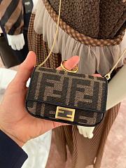 FENDI | Nano Baguette Super mini bag card Sheepskin  - 6