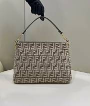 FENDI | O'Lock clutch bag dove brown - 4