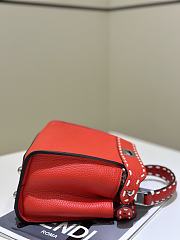 FENDI | Peekaboo's iconic handbag red - 4