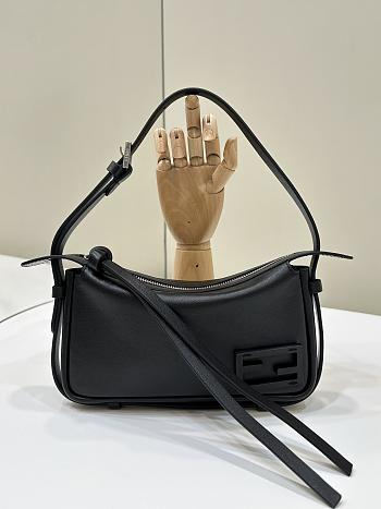 FENDI | Simply Fendi Mini Black leather mini-bag