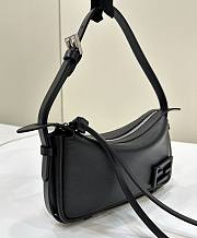 FENDI | Simply Fendi Mini Black leather mini-bag - 5