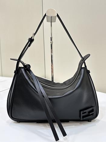 FENDI | Simply Fendi Medium Black leather mini-bag