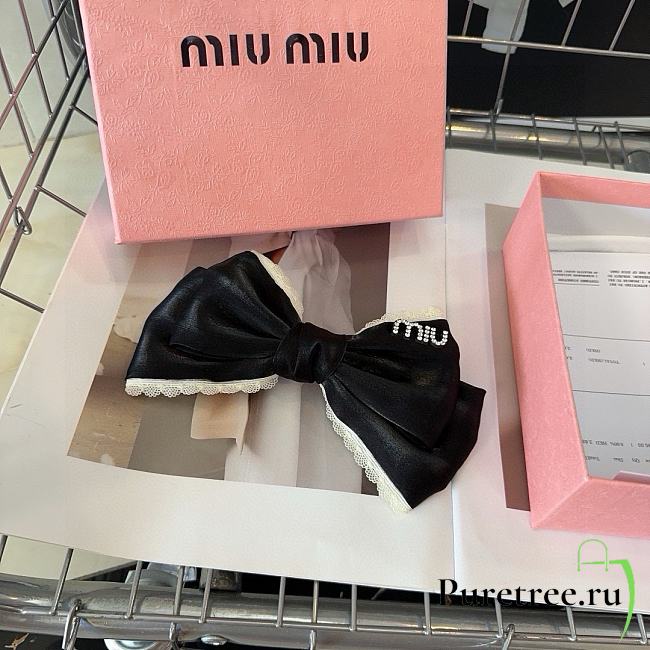 MIUMIU | Hairclip in Black 01 - 1