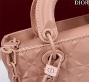 DIOR | Lady d-joy-micro Leather with Velvet shiny rose pink - 6