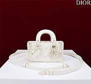 DIOR | Lady d-joy-micro Leather with Velvet shiny white - 1