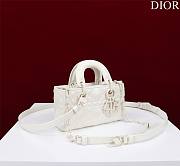 DIOR | Lady d-joy-micro Leather with Velvet shiny white - 6