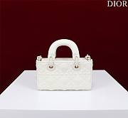 DIOR | Lady d-joy-micro Leather with Velvet shiny white - 5