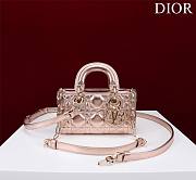 DIOR | Lady d-joy-micro Leather with Velvet shiny pink - 1