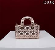 DIOR | Lady d-joy-micro Leather with Velvet shiny pink - 5