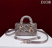 DIOR | Lady d-joy-micro Leather with Velvet shiny purple - 1