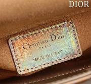 DIOR | Lady d-joy-micro Leather with Velvet shiny yellow orange - 2