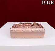 DIOR | Lady d-joy-micro Leather with Velvet shiny rose - 2