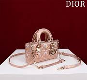 DIOR | Lady d-joy-micro Leather with Velvet shiny rose - 3