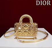 DIOR | Lady d-joy-micro Leather with Velvet shiny gold - 1