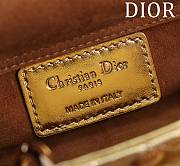 DIOR | Lady d-joy-micro Leather with Velvet shiny gold - 3