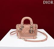 DIOR | Lady d-joy-micro Leather with Velvet rose pink - 1