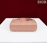 DIOR | Lady d-joy-micro Leather with Velvet rose pink - 6