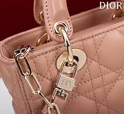 DIOR | Lady d-joy-micro Leather with Velvet rose pink - 2