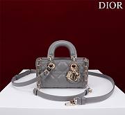 DIOR | Lady d-joy-micro Leather with Velvet gray - 1