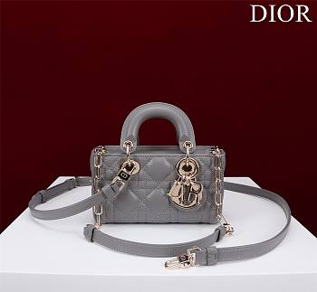 DIOR | Lady d-joy-micro Leather with Velvet gray