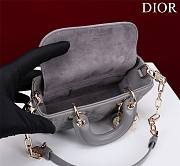 DIOR | Lady d-joy-micro Leather with Velvet gray - 6