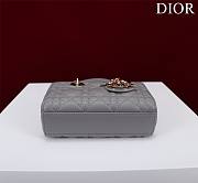 DIOR | Lady d-joy-micro Leather with Velvet gray - 4