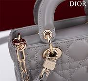 DIOR | Lady d-joy-micro Leather with Velvet gray - 3