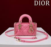 DIOR | Lady d-joy-micro Leather with Velvet pink - 1