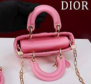 DIOR | Lady d-joy-micro Leather with Velvet pink - 5