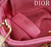 DIOR | Lady d-joy-micro Leather with Velvet pink - 2