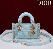 DIOR | Lady d-joy-micro Leather with Velvet blue - 1