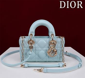 DIOR | Lady d-joy-micro Leather with Velvet blue