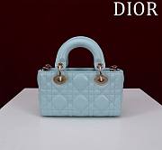 DIOR | Lady d-joy-micro Leather with Velvet blue - 5