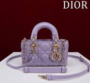 DIOR | Lady d-joy-micro Leather with Velvet purble - 1