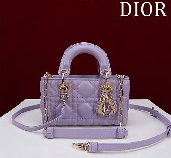 DIOR | Lady d-joy-micro Leather with Velvet purble